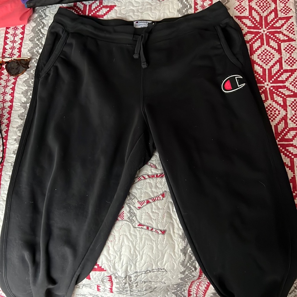 Black Champion Sweatpants